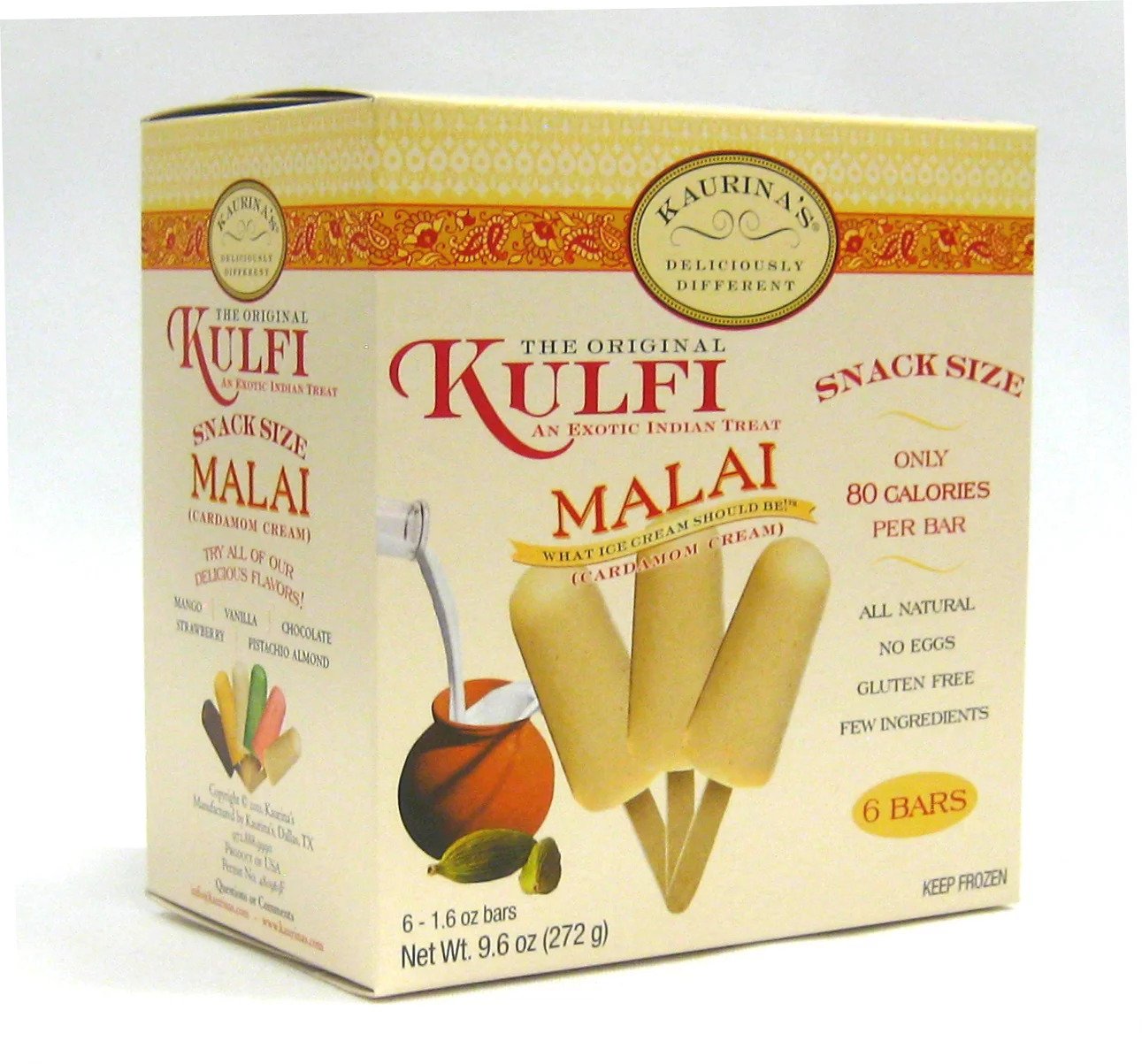 Kaurina's - Vanilla Kulfi 6Bar