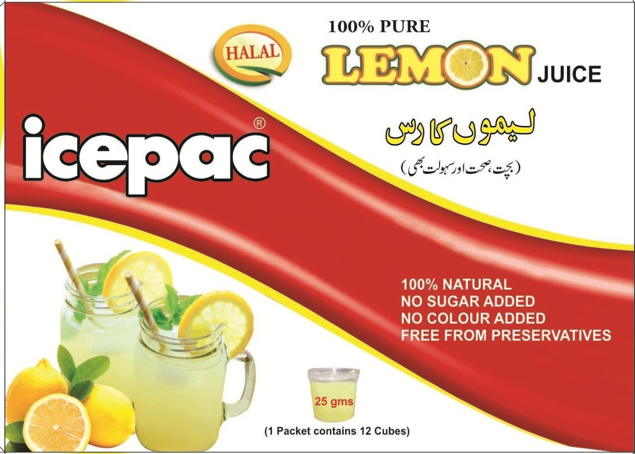 ICEPAC LEMON CUBES 300 GM