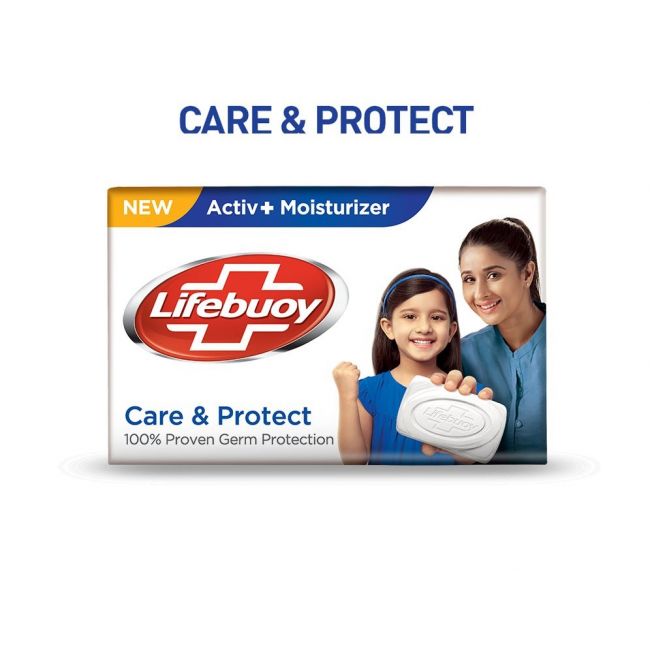 LIFEBUOY SOAP CARE & PROTECT ACTIVE MOISTURIZER 100 GM