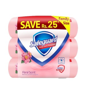 SAFEGUARD SOAP FLORAL SCENT JUMBO SIZE 3X 168 GM