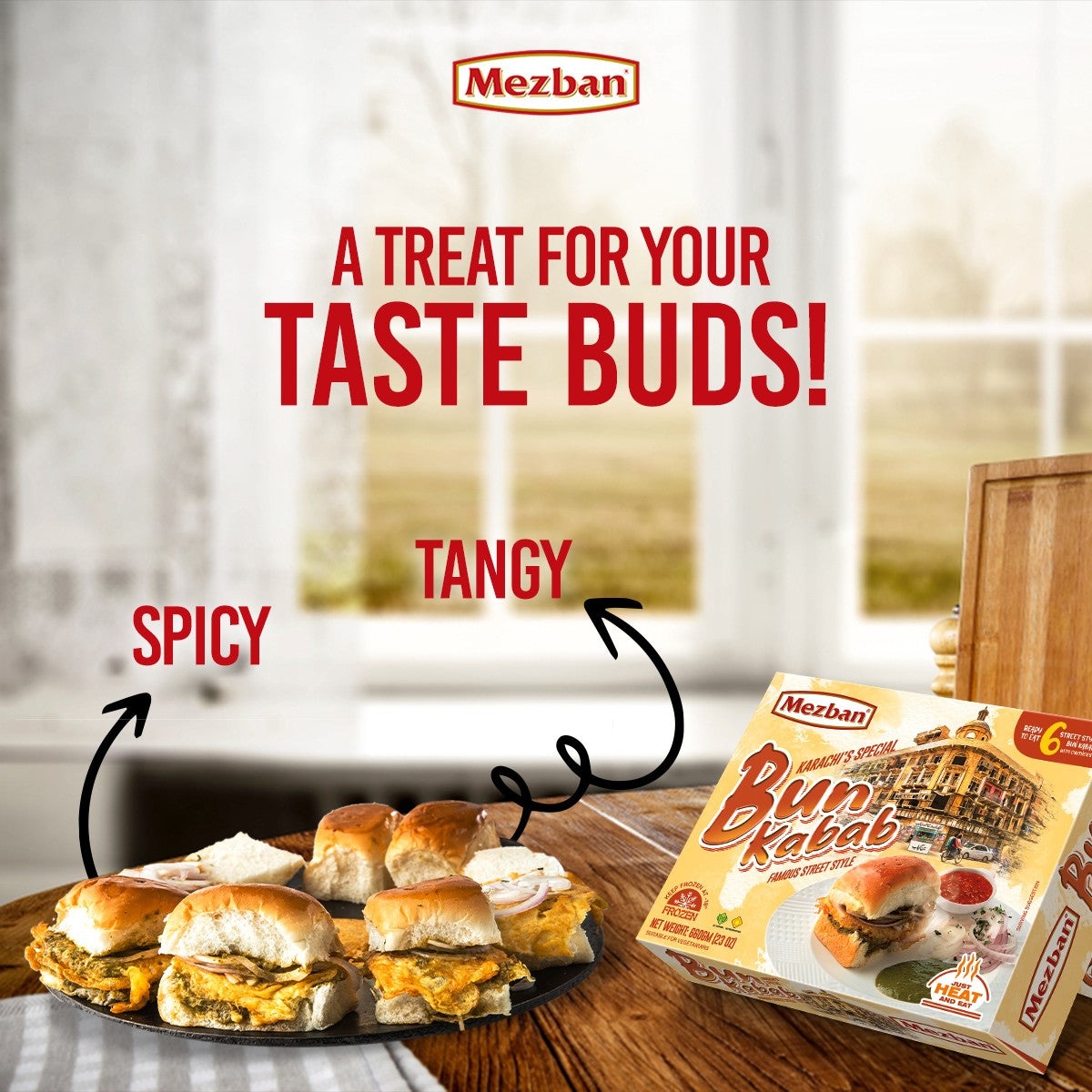 Mezban Bun Kabab (With Daal Shami & Chutnie)