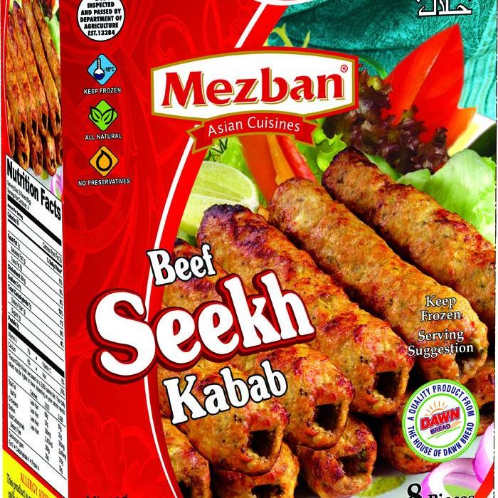 Mezban Beef Seekh Kabab
