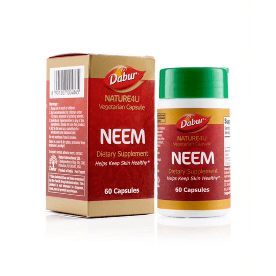 Dabur Nature 4 U Vegetarian Wellness Capsules Neem