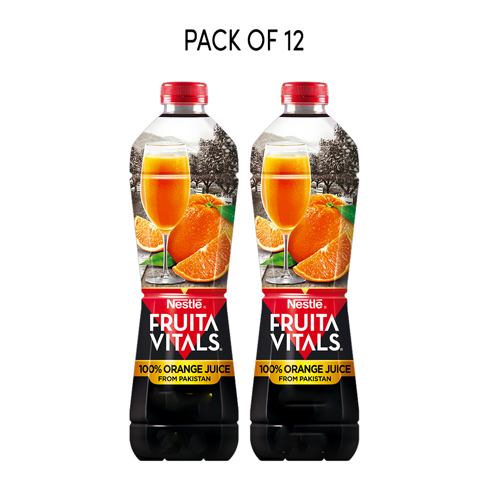 NESTLE JUICE FRUITA VITALS 100% ORANGE PREMIUM 1 LTR-CARTON