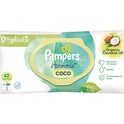 PAMPERS BABY WIPES ORGANIC COCONUT OIL 42 PC