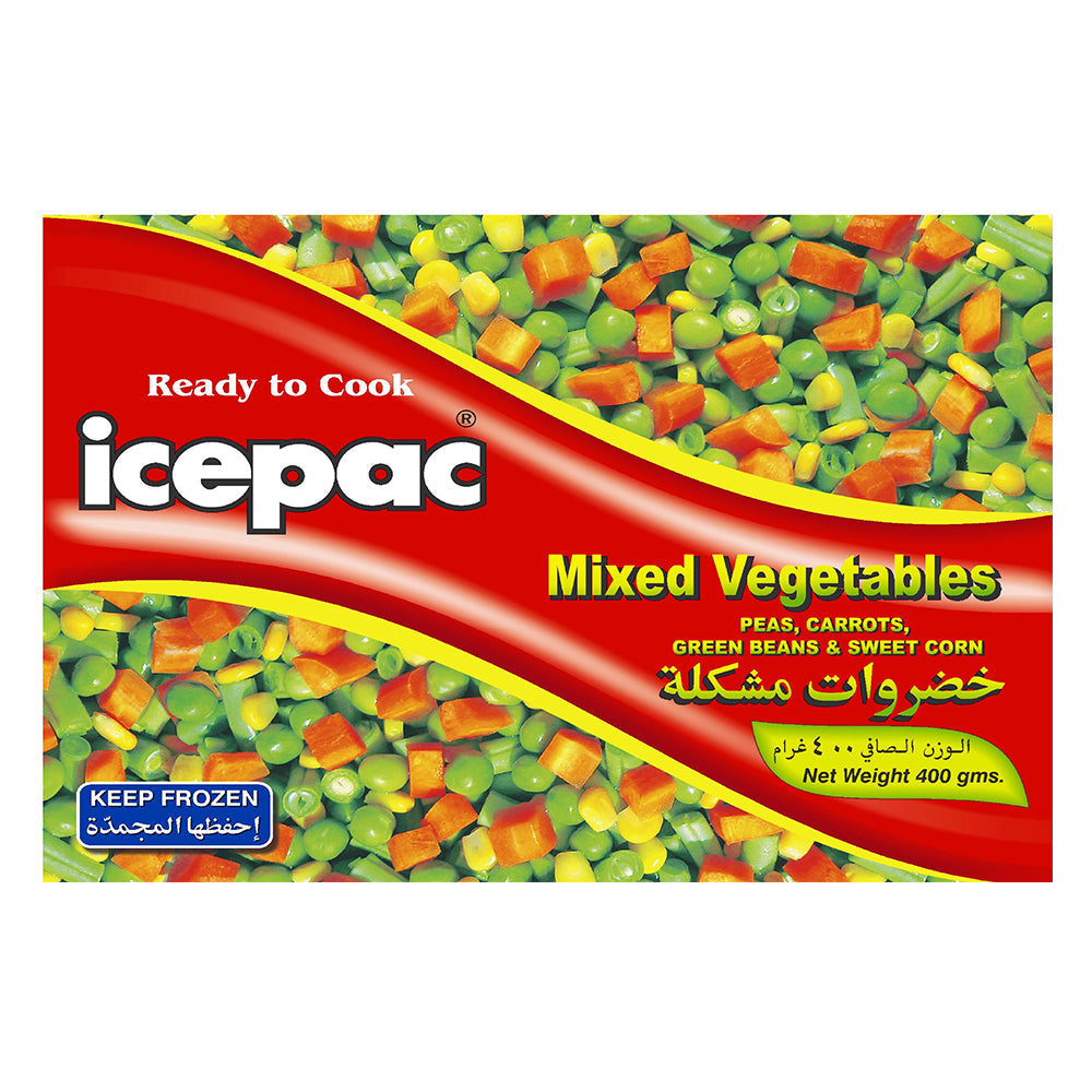 ICEPAC 4 MIX PEAS CARROT GREEN AND SWEET CORN 1 KG