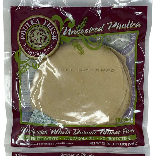Phulka Fresh Uncooked Phulkas