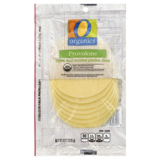 O Organics Cheese, Sliced, Provolone