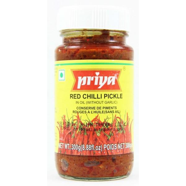 Priya Red Chilli Pickle (Without Garlic)