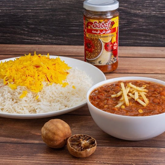 Sadaf Khoresh Gheimeh | Yellow Split  Pea Stew in Jar- 12 oz.