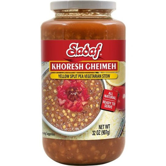 Sadaf Khoresh Gheimeh | Yellow Split Pea Stew in Jar- 32 oz.