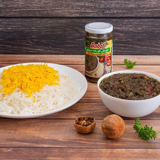 Sadaf Khoresh Ghormeh Sabzi (Herb & Bean Vegetarian Stew) | Jar - 12 oz