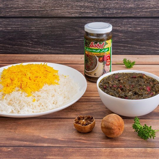 Sadaf Khoresh Ghormeh Sabzi (Herb & Bean Vegetarian Stew) | Jar - 12 oz