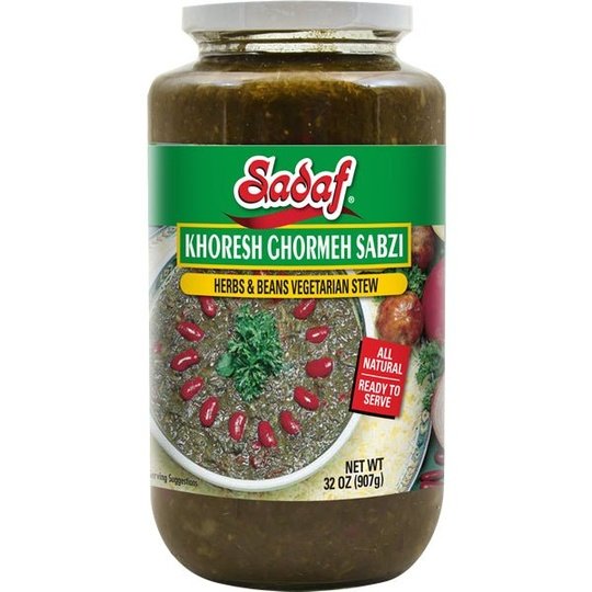 Sadaf Khoresh Ghormeh Sabzi (Herb & Bean Vegetarian Stew) | Jar - 32 oz