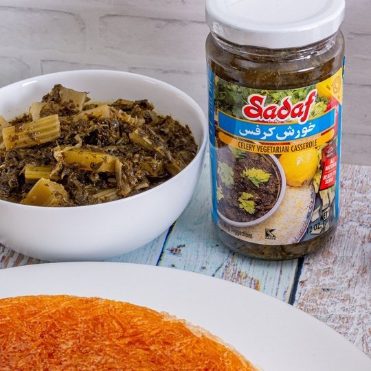 Sadaf Khoresh Karafs | Celery Stew in Jar- 12 oz.