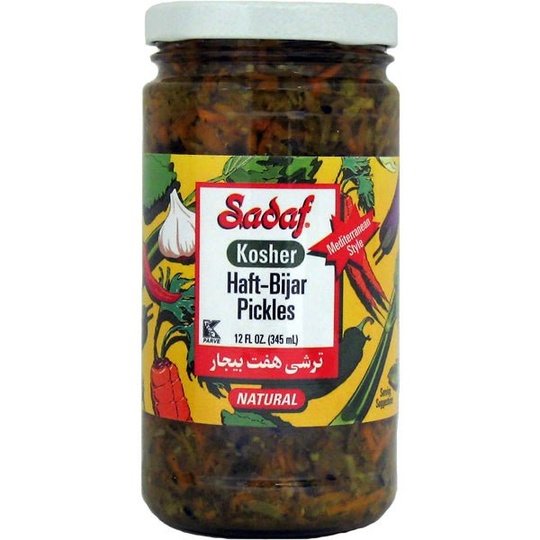 Sadaf Kosher Haft Bijar Pickles Torshi - 12 oz. | Pickled Vegetables