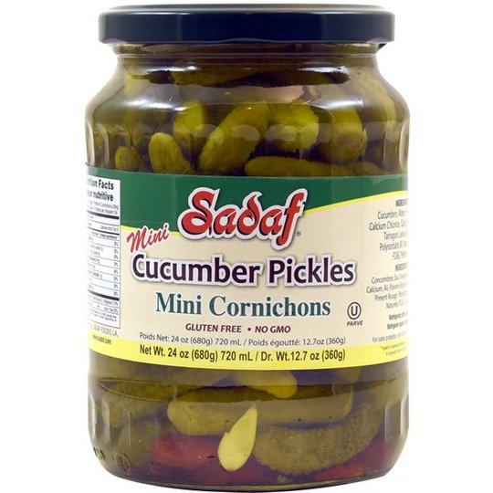 Sadaf Mini Cornichons | Pickles - 24 oz.