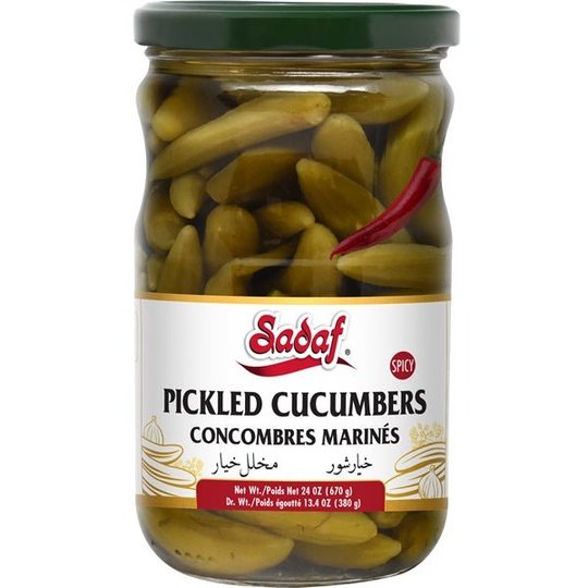 Sadaf Pickled Cucumbers | Spicy Dill - 24 oz