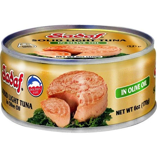 Sadaf Solid Light Tuna in Olive Oil - Easy Open 6 oz.