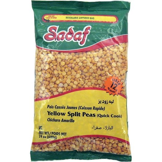 Sadaf Yellow Split Peas  | Dried  - 24 oz.