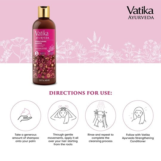 Vatika Ayurveda Strengthening Shampoo (For Pittā)