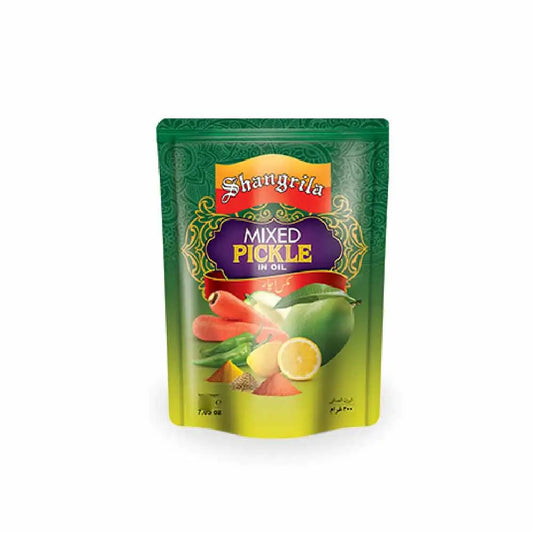 SHANGRILA MIXED PICKLE IN OIL POUCH 800 GM