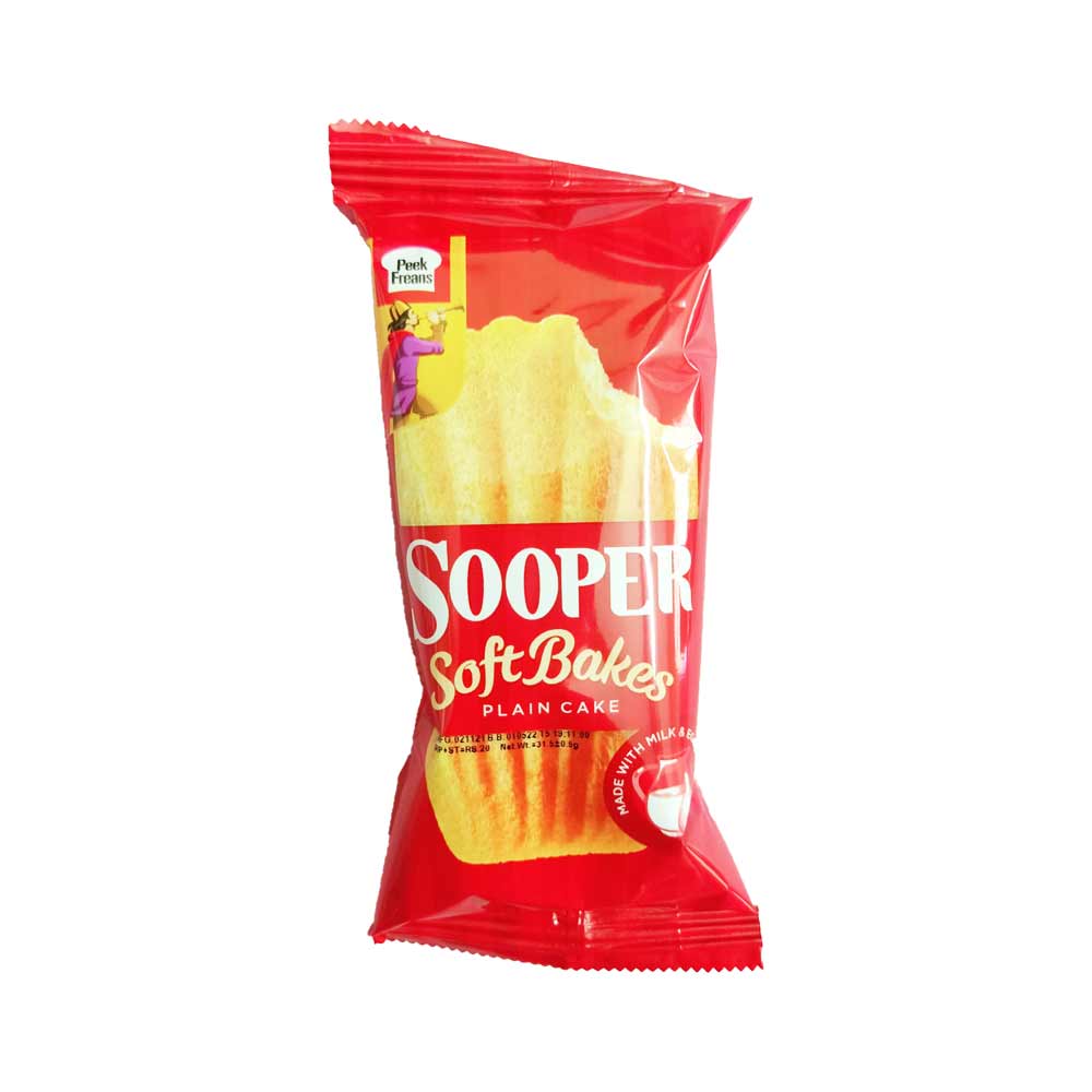 PEEK FREANS SOOPER SOFT BAKES PLAIN CAKE 31.5 GM