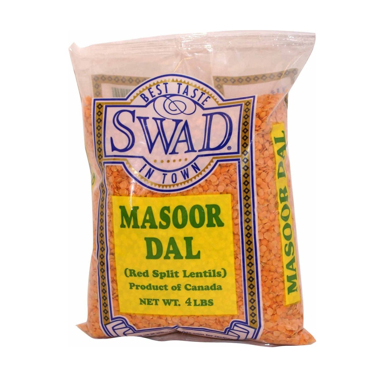 Swad Masoor Dal Split Red Split Lentils 4lbs