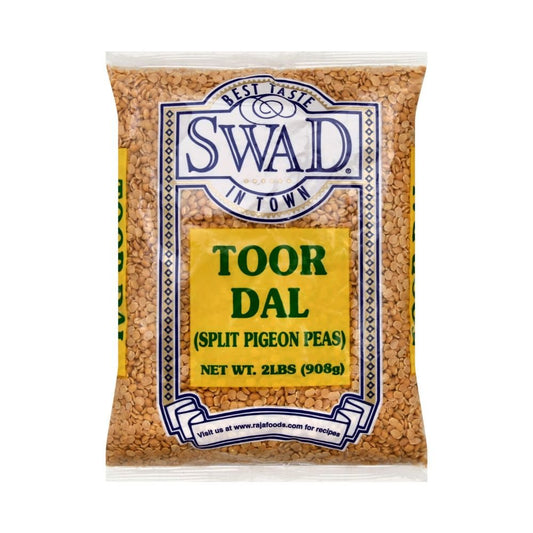 Swad Toor Dal Split Pigeon Peas Premium Quality Best Taste 4lbs (1.81kg)