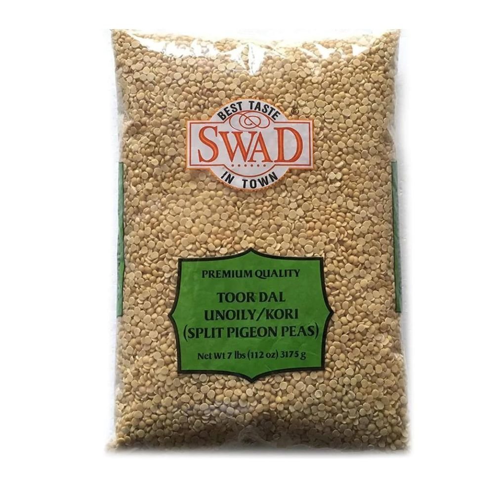 Swad Toor Dal Split Pigeon Peas Premium Quality Best Taste 4lbs (1.81kg)