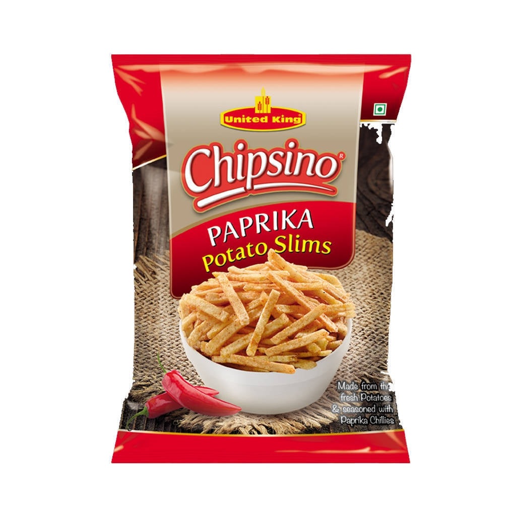 United King Chipsino Paprika Potato Slims Chips