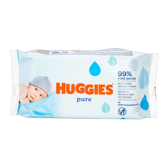 HUGGIES BABY WIPES PURE JUMBO PACK 72PC