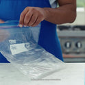 Ziploc® Brand Freezer Bags with New Stay Open Design, Quart, 75, Patented Stand-up Bottom, Easy to Fill Freezer Bag, Unloc a Free Set of Hands in the Kitchen, Microwave Safe, BPA Free