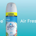 Glade Aerosol Spray, Air Freshener for Home, Aqua Waves Scent, Fragrance Infused with Essential Oils, Invigorating and Refreshing, with 100% Natural Propellent, 8.3 oz