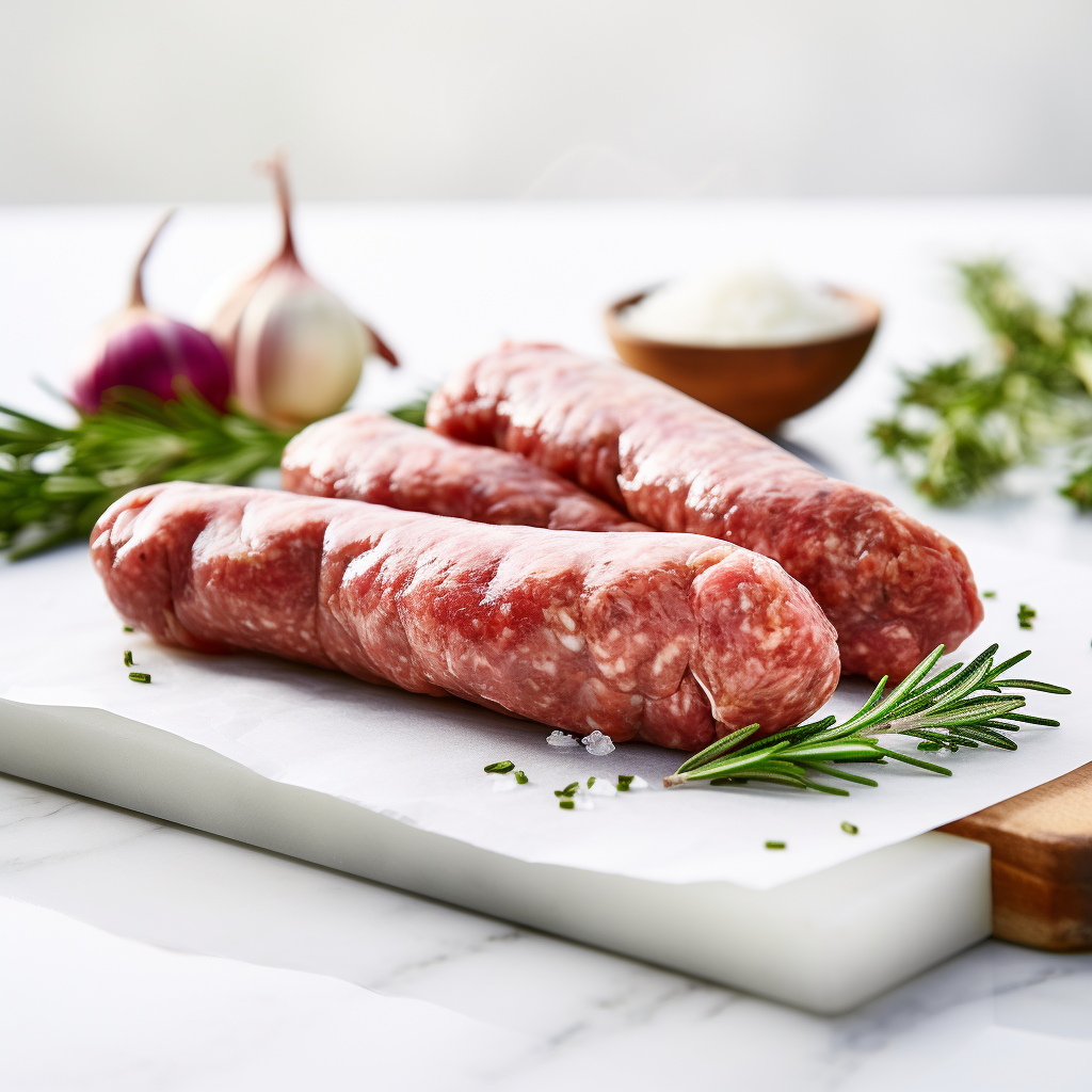 Halal Beef & Lamb "Makanek" Breakfast Sausage | Approx. 1lbs | Seasoned And Ready To Cook |