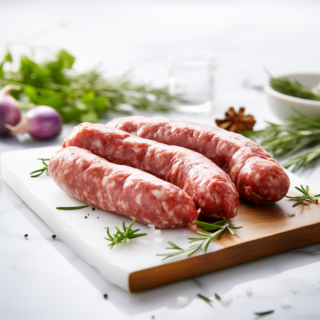 Halal Beef & Lamb "Makanek" Breakfast Sausage | Approx. 1lbs | Seasoned And Ready To Cook |