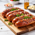Sharifa Halal Beef Kielbasa with Jalapeños | Spicy Hot | Perfect For Grilling |