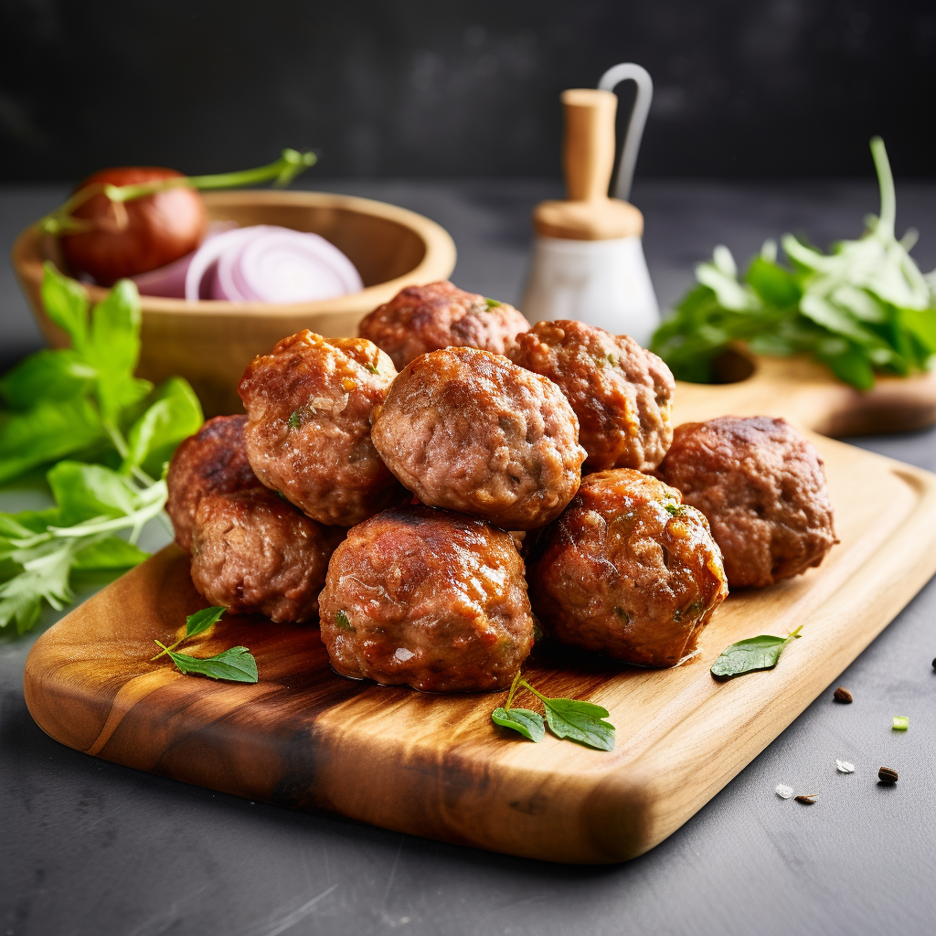 Beef & Chicken Meatballs | 100% Halal-certified Beef & Chicken | Seasoned & Ready To Cook |