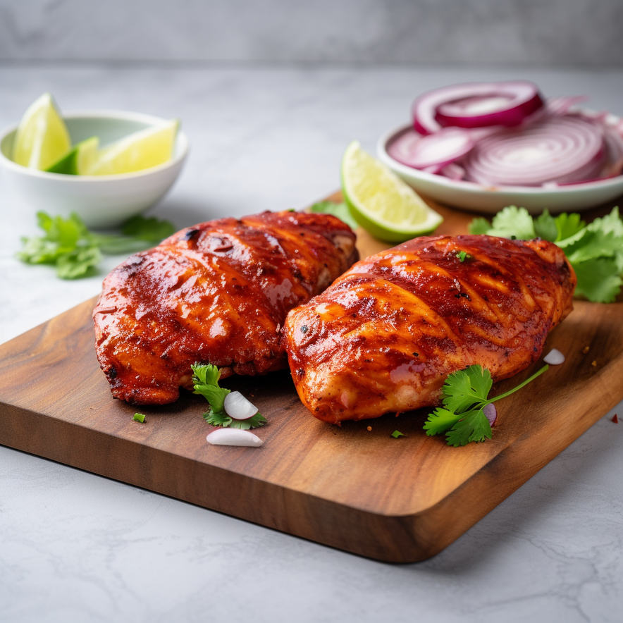Halal Marinated Tikka Chicken Breast | Seasoned And Prepped | Ready To Cook |