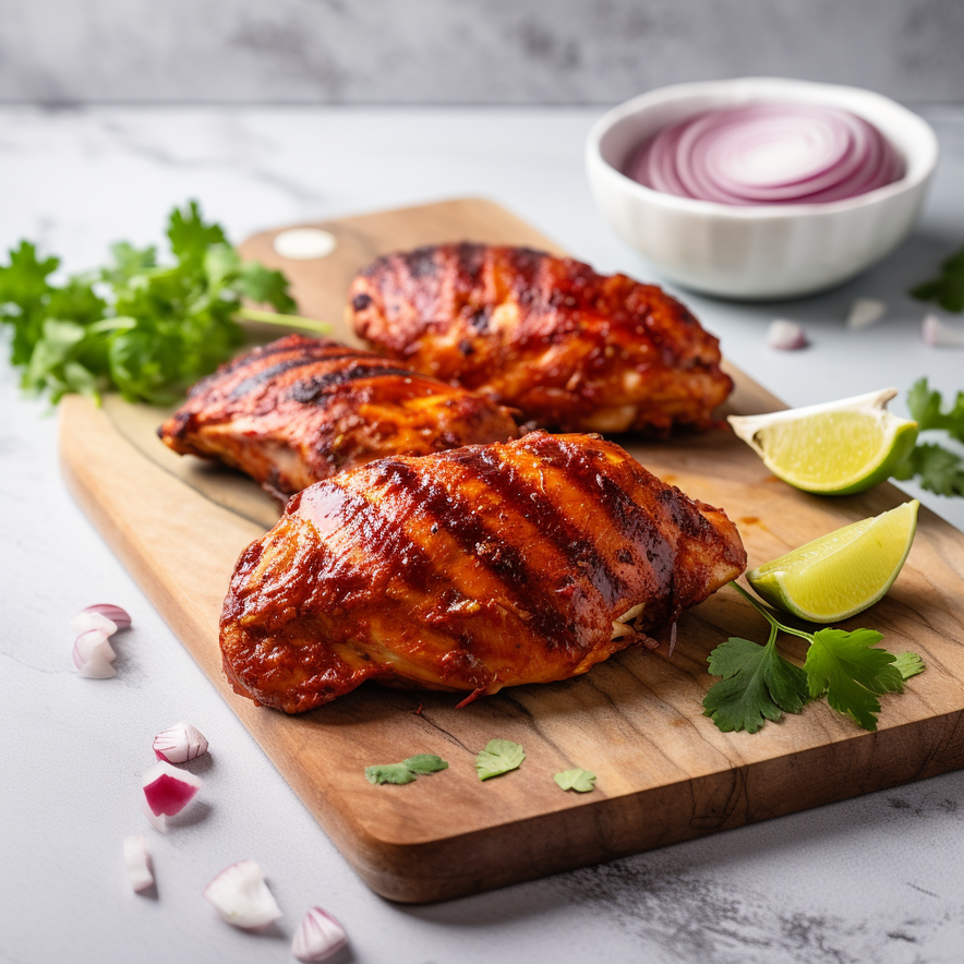 Halal Marinated Tikka Chicken Breast | Seasoned And Prepped | Ready To Cook |