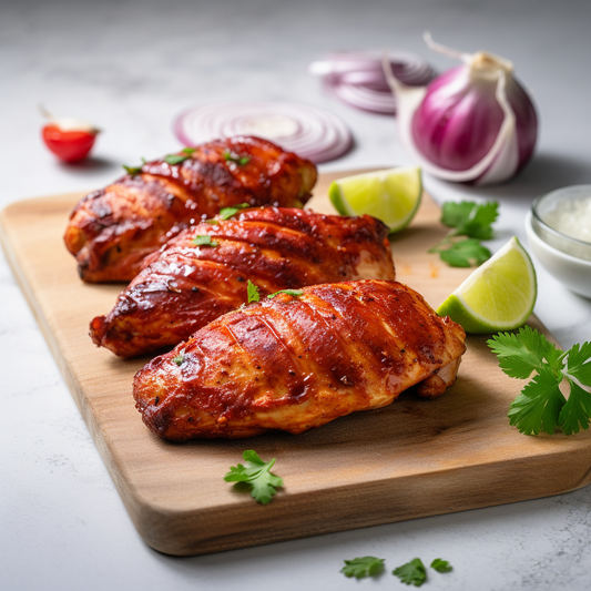 Halal Marinated Tikka Chicken Breast | Seasoned And Prepped | Ready To Cook |